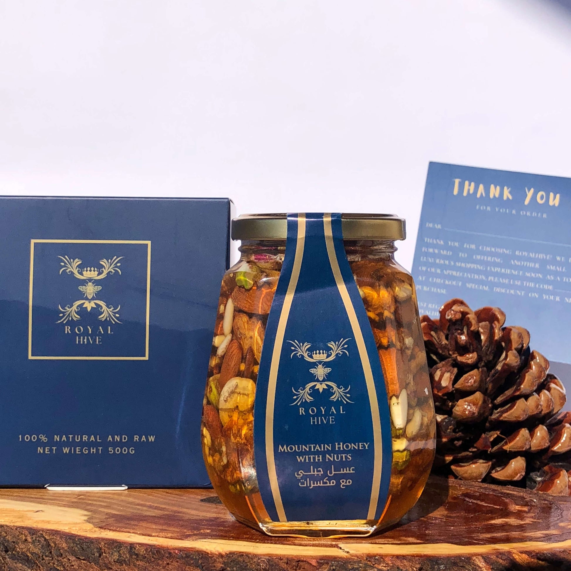 Royal Hive Lebanese Honey with Nuts – Natural & Luxury Honey Blend